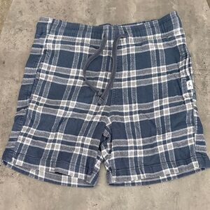 Hollister Blue Checkered Sleep Shorts
